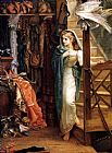 Arthur Hughes Canvas Paintings - The Property Room